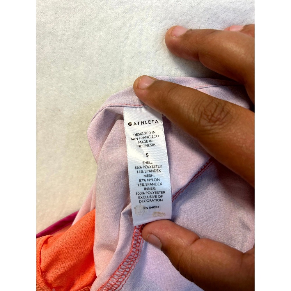 Athlet Printed Mesh Racer Run Shorts 4" Workout Running Watercolor Size Small - Picture 4 of 13